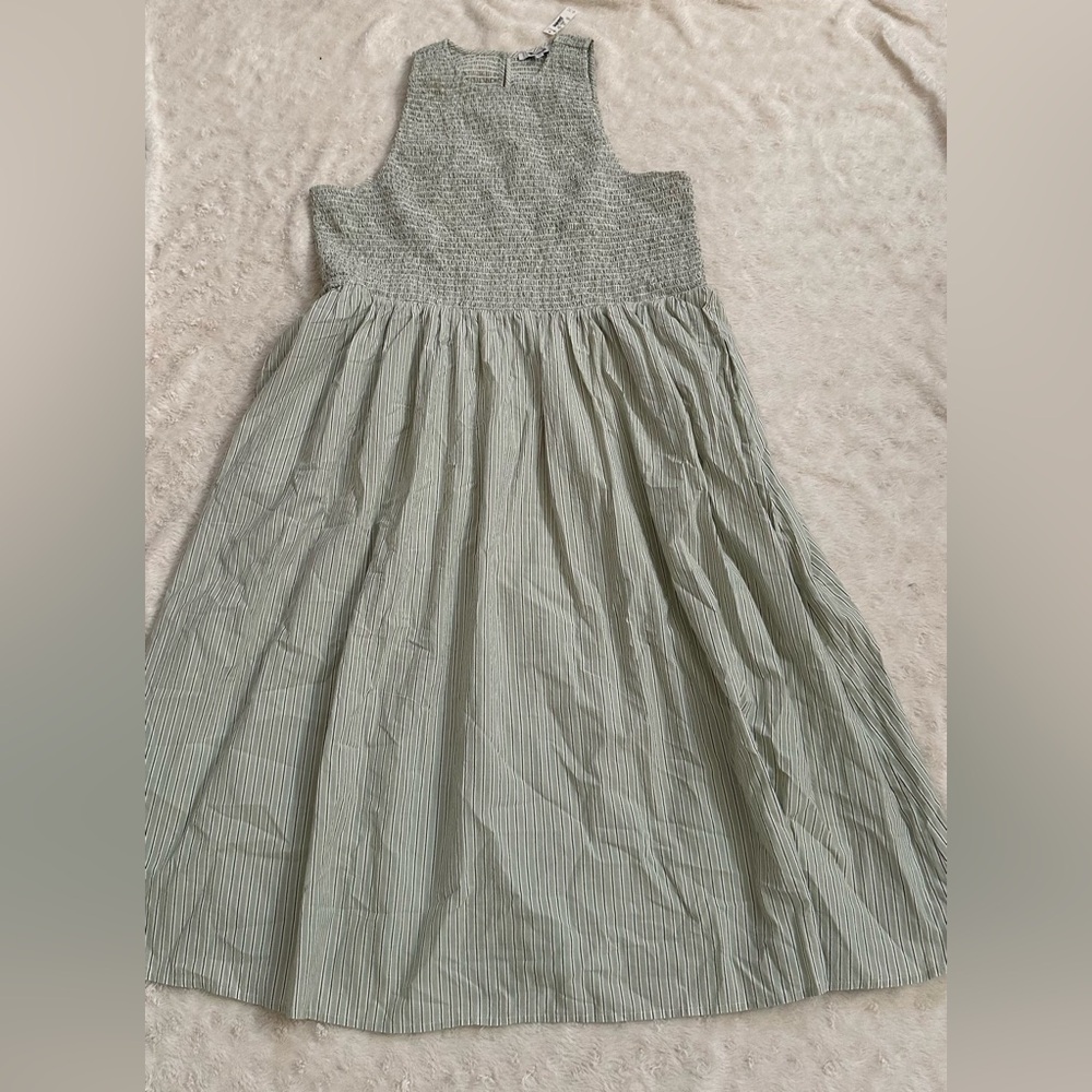 Madewell Petite Melody Smocked Midi Dress NWT - Picture 9 of 12